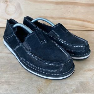Ariat Cruiser Black Suede Moccasins Women's Size 7.5 B Slip On Loafer Shoes